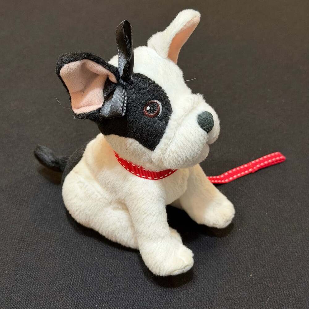 American Girl Bon Bon French Bulldog Plush Dog with Leash 2014 - Picture 2 of 12